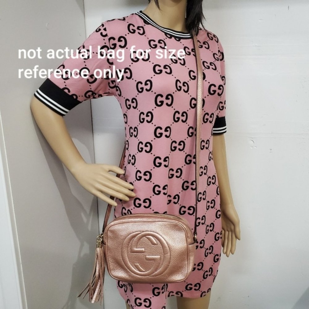 Auth Gucci Disco Camera Pink Leather Crossbody Bag - Picture 15 of 15